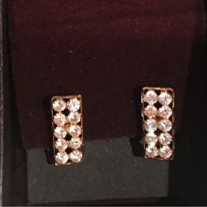 New 18 Carat Gold and Diamond Earrings